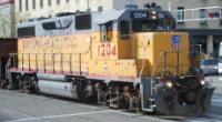 UP 1204 at Jack London Square, Oakland, California in March 2009. ©Paul Sullivan