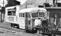 Rio Grande Southern Railmotor No.5. Unknown location & date. ©Public Domain