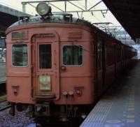 Kumoha 60 series at Wakayama station in 1975. ©Gohachiyasu1214
