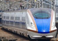 Hokuriku Shinkansen Set W1 at Omiya station in July 2018. ©Maeda Akihiko