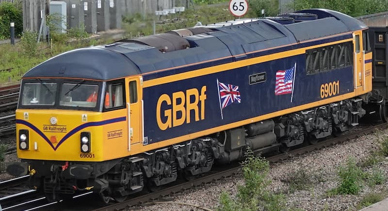 69001 'Mayflower' at Basingstoke in June 2022. ©Foulger Rail Photos