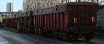 Hopper wagons at Dublin Port in November 2015. ©Cityswift